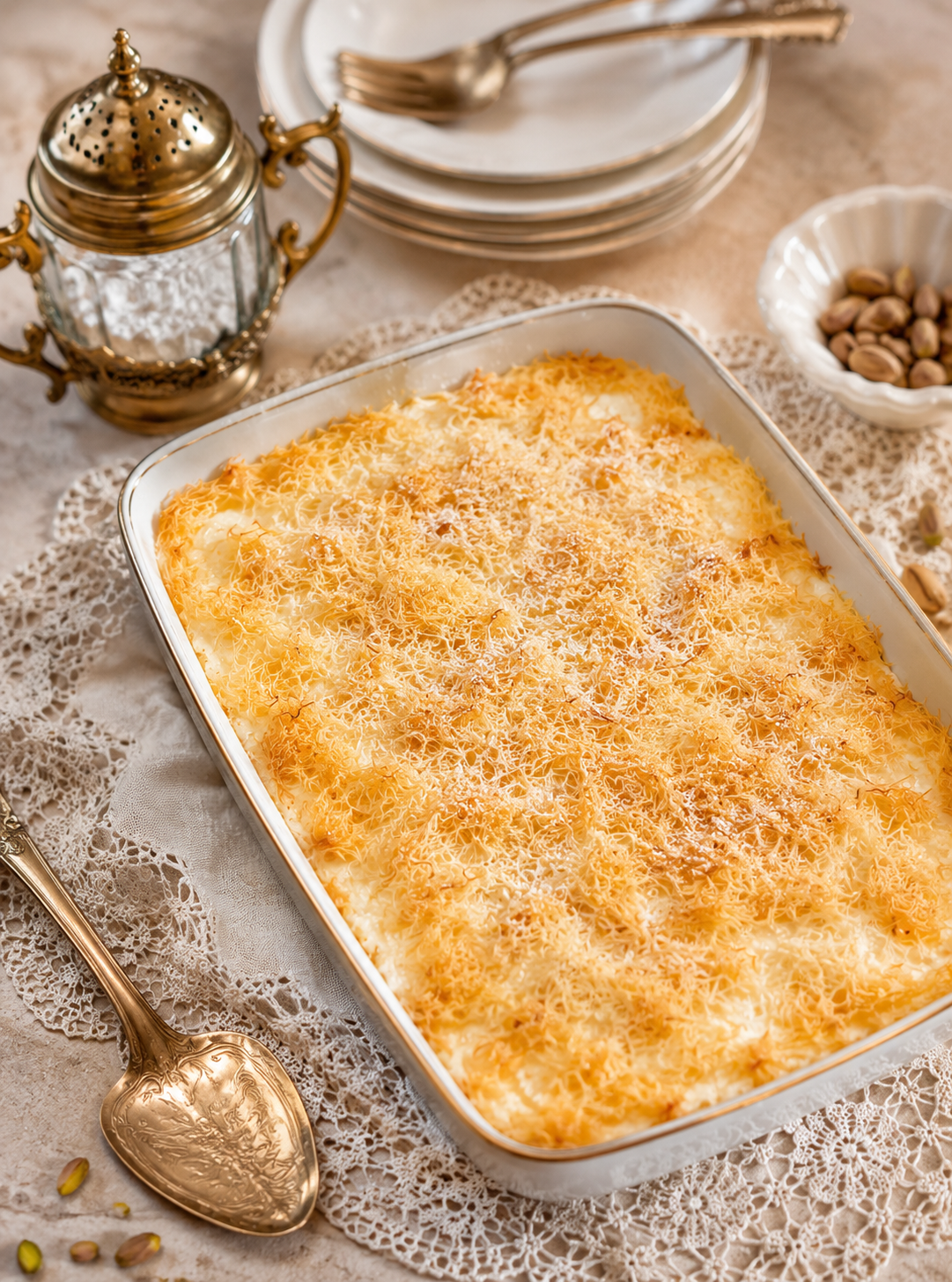 Ashta Cream in Shredded Phyllo